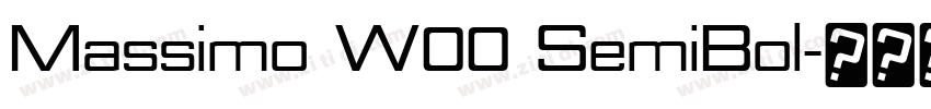 Massimo W00 SemiBol字体转换 Massimo W00 SemiBol字体转换